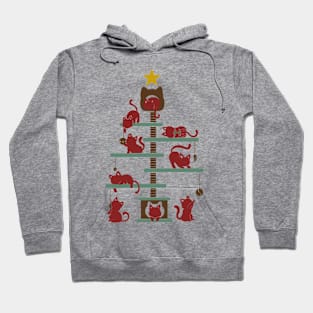 Christmas Tree - House Cats Hoodie